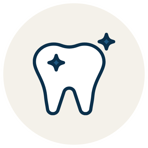 No active gum disease